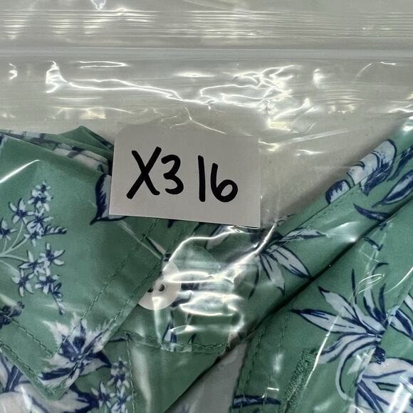 IZOD Saltwater Shirt Mens 2XB Blue Floral Sun Shield UPF 50 Quick Dry Stretch - Picture 16 of 16